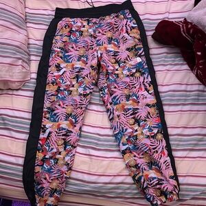 North Face Colorful Tropical Print Joggers